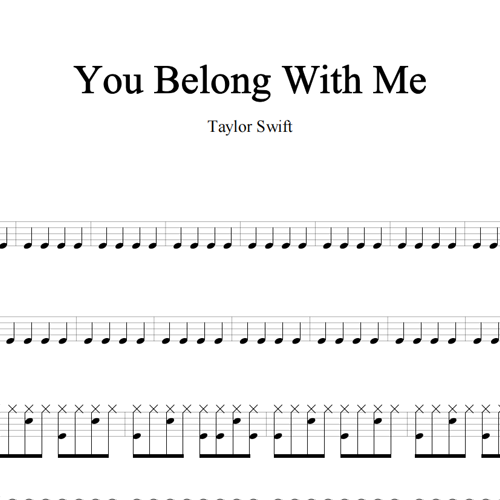 鼓谱*Taylor Alison Swift_You Belong With Me.asp